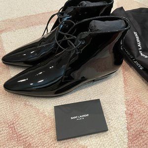 Saint Laurent Jonas Lace up Ankle Boots Brand New